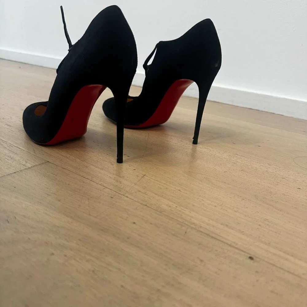 Christian Louboutin TPoppins SUEDE Pumps 100 mm - Picture 3 of 6